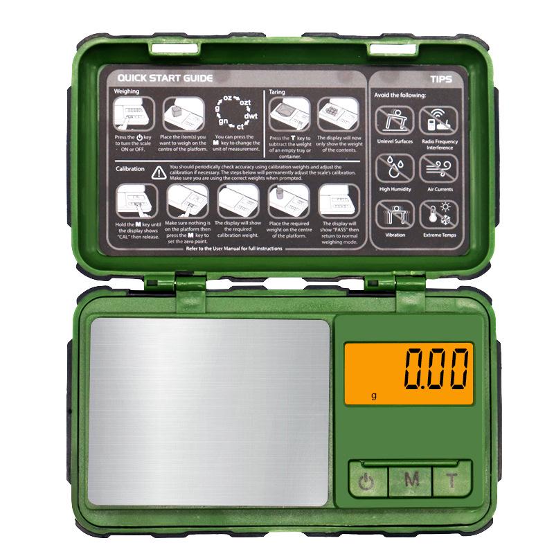 

High-Precision 0.01g Gold Jewelry Pocket Scale with Rubberized Finish