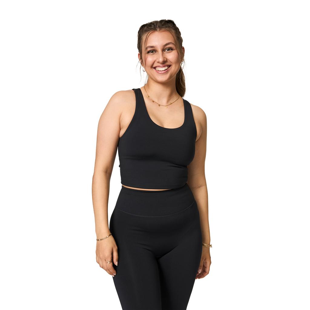 Maiou Girlfriend Collective Luxe cu decolteu rotund pentru femei/femei