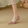 Leather Xiuhe Dress Wedding Shoes Women's 2025 Red Sequins High-end Stiletto Chinese Bridal High Heels Are Not Tired