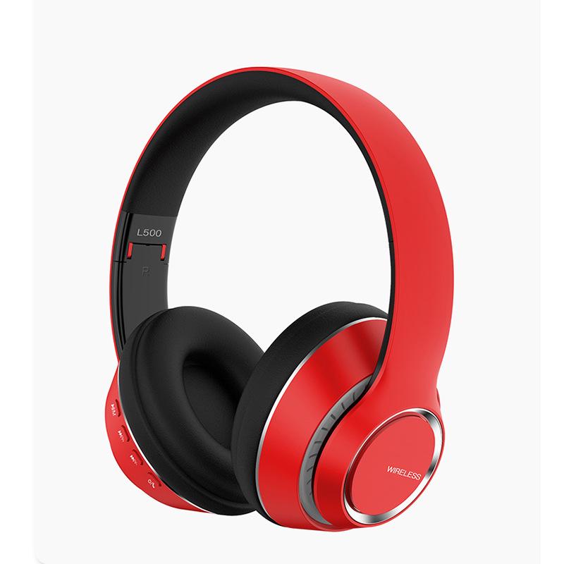Bluetooth Headband Headset: Wireless Stereo, Noise-Canceling, Card Slot, Universal for Phones & Computers