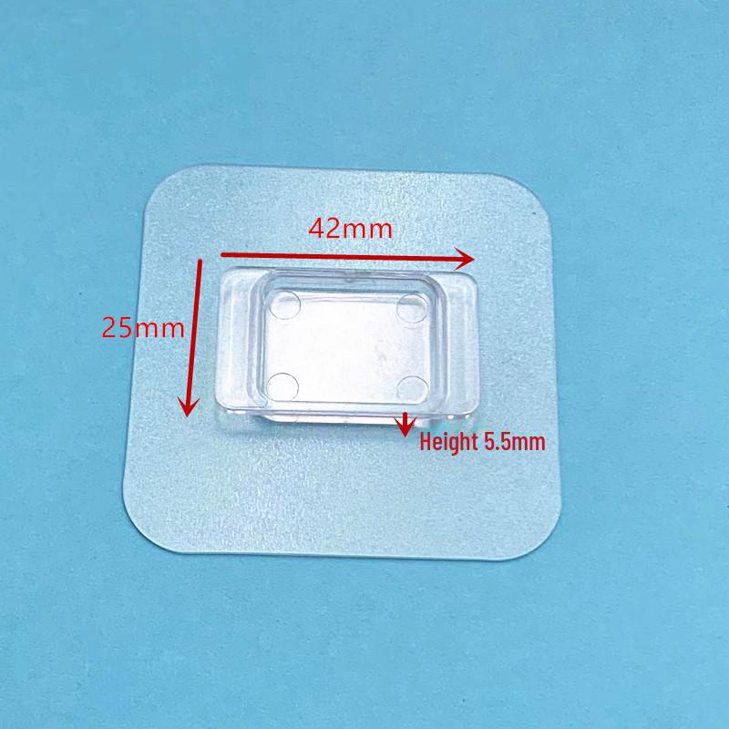 Bezešvý samolepicí nástěnný plastový regálový držák s přezkou