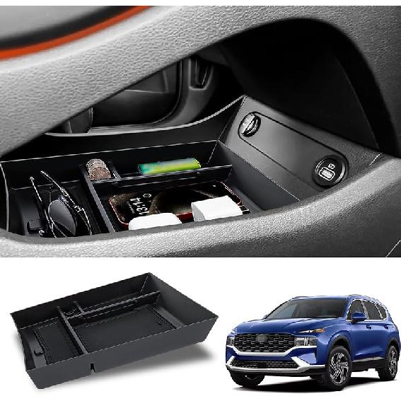 Center Console Organizer Compatible With Hyundai Santa Fe Lower Center Console Storage Box Tray Interior Accessories Lower Center Console Tray