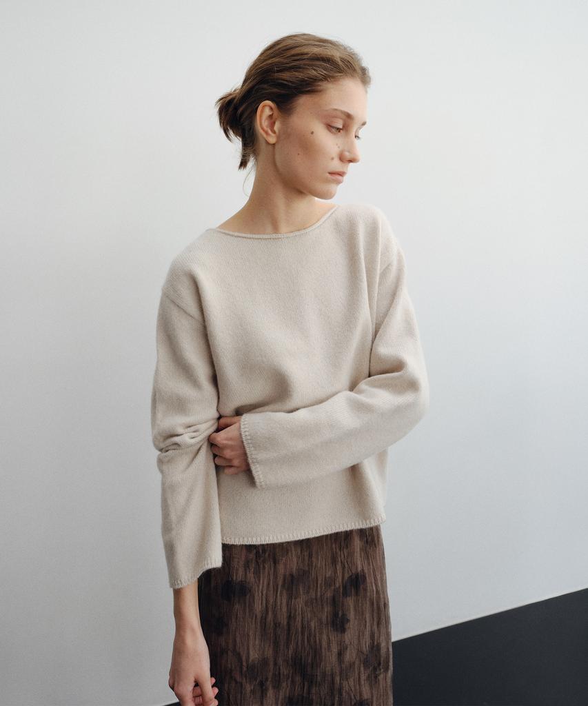 LOTE Baby Alpaca Boatneck Knit_2 Color