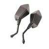Pair of Motorcycle Modification   Rearview Wing Mirror Motorbike Accessory Black