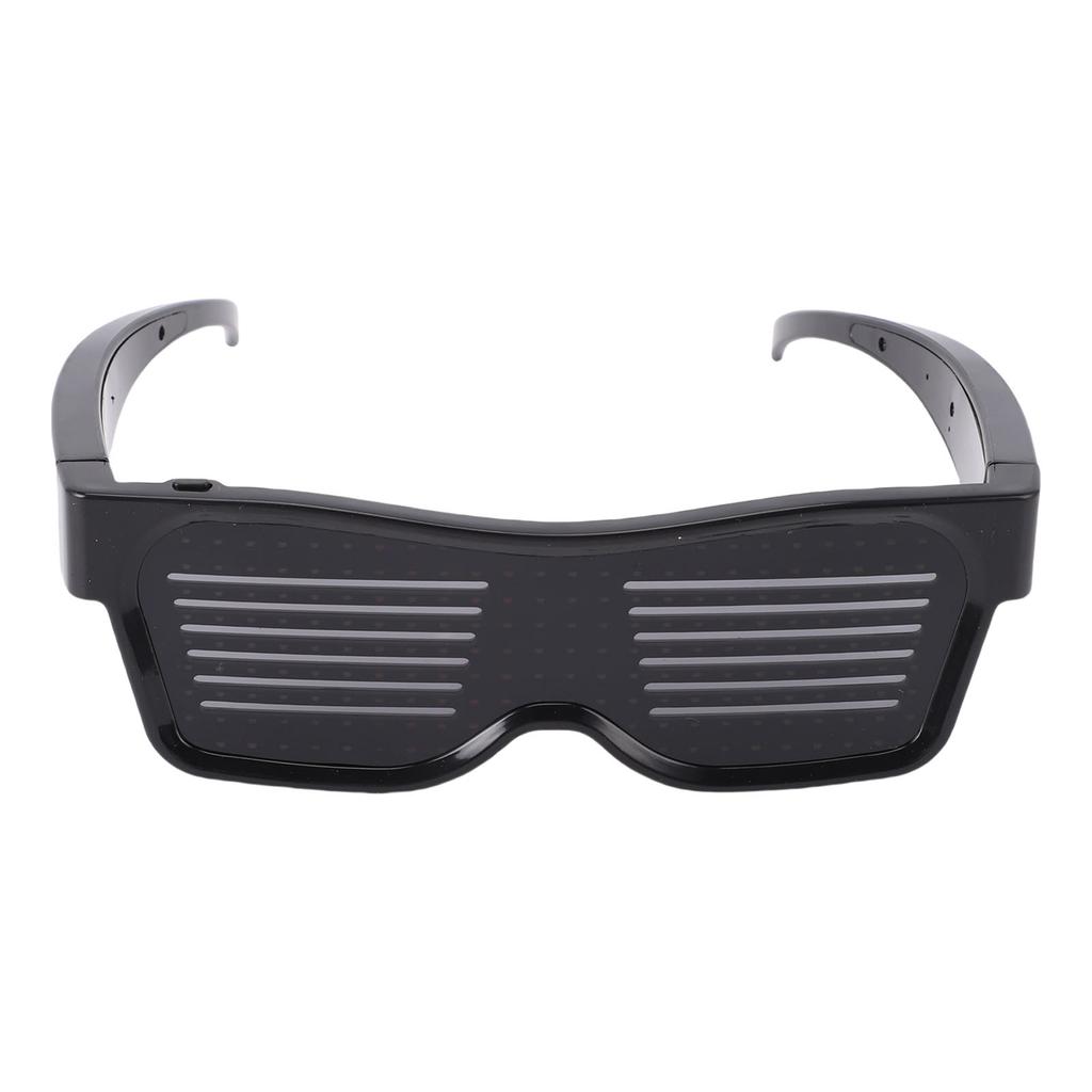 Okulary LED 4 Kolory Wysoka Jasność Sterowane Aplikacją Inteligentne Okulary Świecące w Ciemności Okulary Imprezowe na Ślub Urodziny