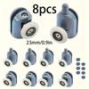 8pcs Shower Rooms Cabins Pulley &Shower Room Roller /Runners/Wheels/Pulleys Diameter 23/25mm