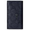 Coach Schlüsseletui 6 Klassisches Monogramm Druckknopf Beschichtetes Canvas Mit Leder Schlüsselanhänger Damen Accessoires Schwarz 69097-CHR