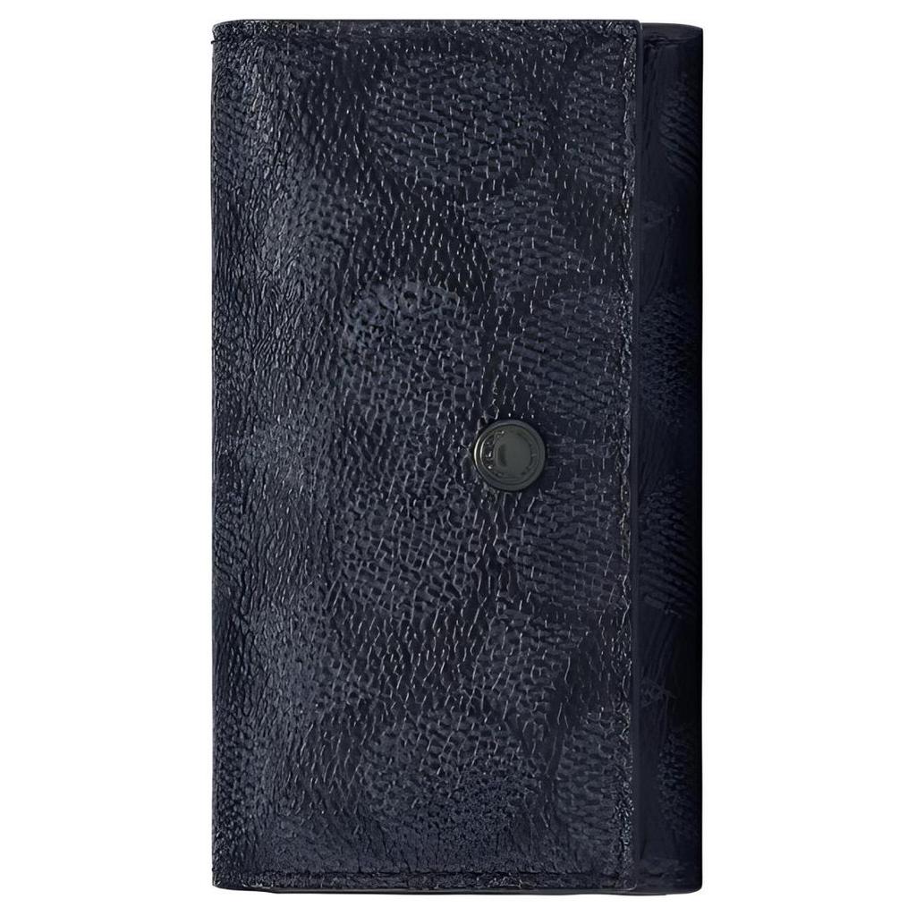 Coach Schlüsseletui 6 Klassisches Monogramm Druckknopf Beschichtetes Canvas Mit Leder Schlüsselanhänger Damen Accessoires Schwarz 69097-CHR