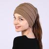 New Autumn and Winter Ladies Knitted Hair Band Widening Face Wash Head Cover Empty Top Hat Warm Sports Cap