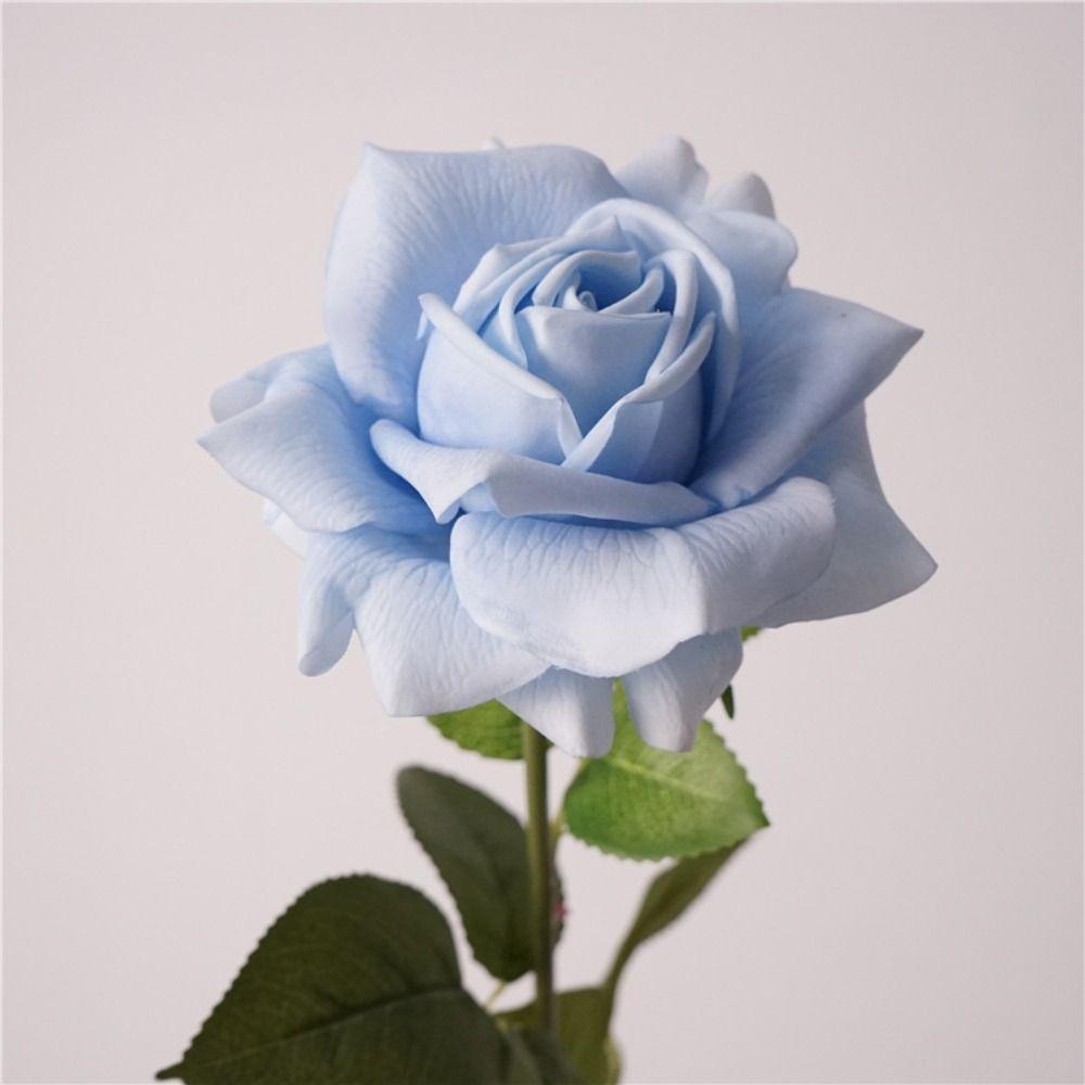 Cloth Artificial Rose Flower Iron Wire Simulation Rose Realistic Artificial Rose  Home Decoration