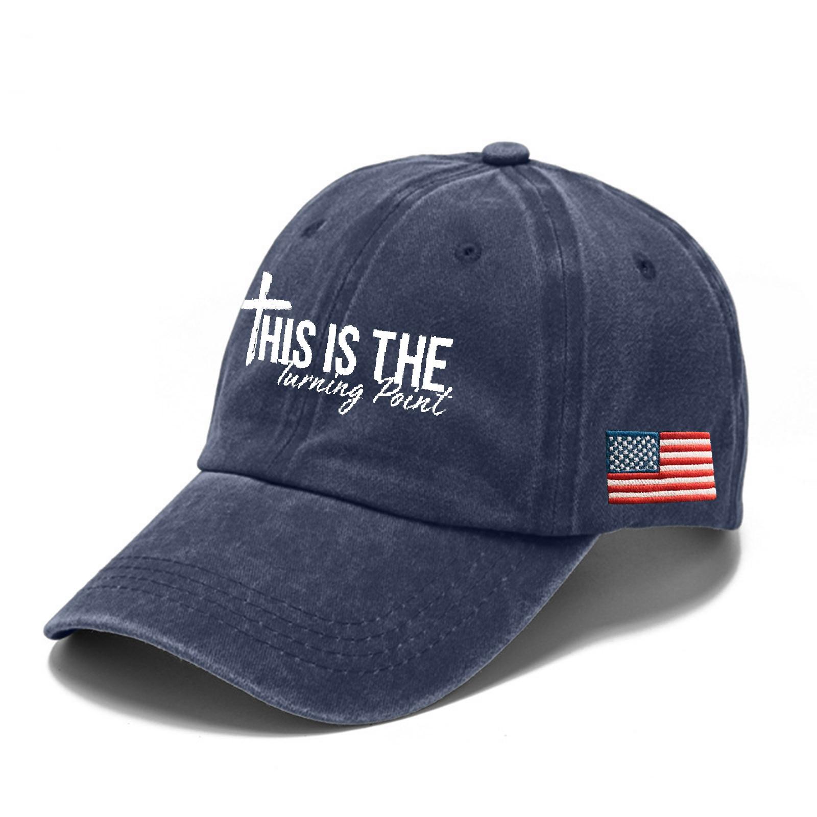 Fashionable Print Men s And Women s Adjustable Baseball Caps тёмно-синий