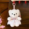 Cartoon Bunny Plush Keychain With Soft Fabric For Girls And Kids Gift
