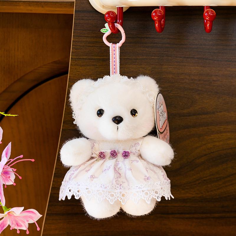 Cartoon Bunny Plush Keychain With Soft Fabric For Girls And Kids Gift