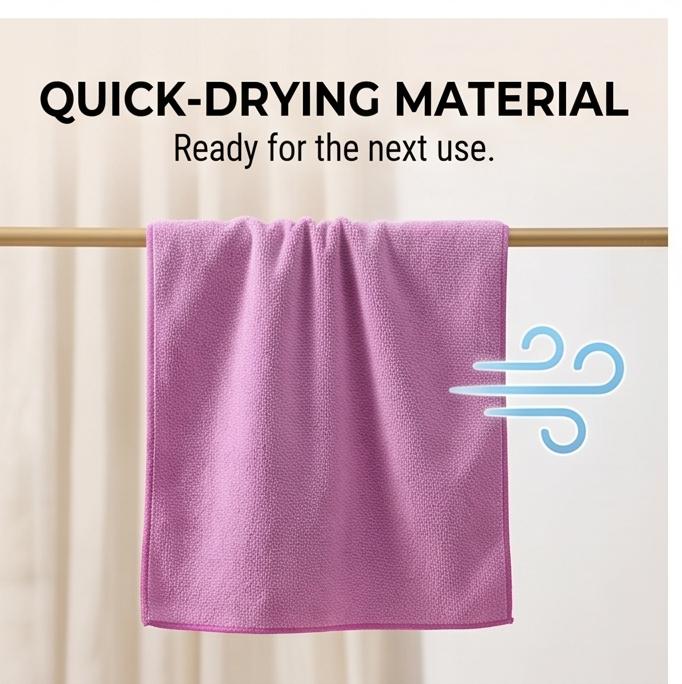 Thick Warp-Knitted Multi-Color Cleaning Cloth 30x40cm Absorbent Lint-Free for Kitchen & Drawer Storage Durable Household Rag