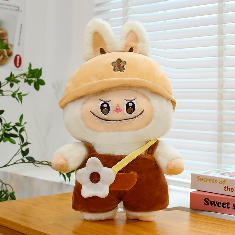 satchel overalls rabub plush toy small daisy rabub doll POP MART doll