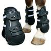 Verstellbare PU-Schale Sehnenstiefel für Pferde Leichtgewichtiger Schützender Beinschutz für Pferde Reit-Beinschutz Langlebig