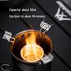 Shan Zhi Ke Dual-Use Detachable Alcohol Stove for Outdoor Tea Brewing - Portable, Windproof, Solid & Liquid Compatible for Camping