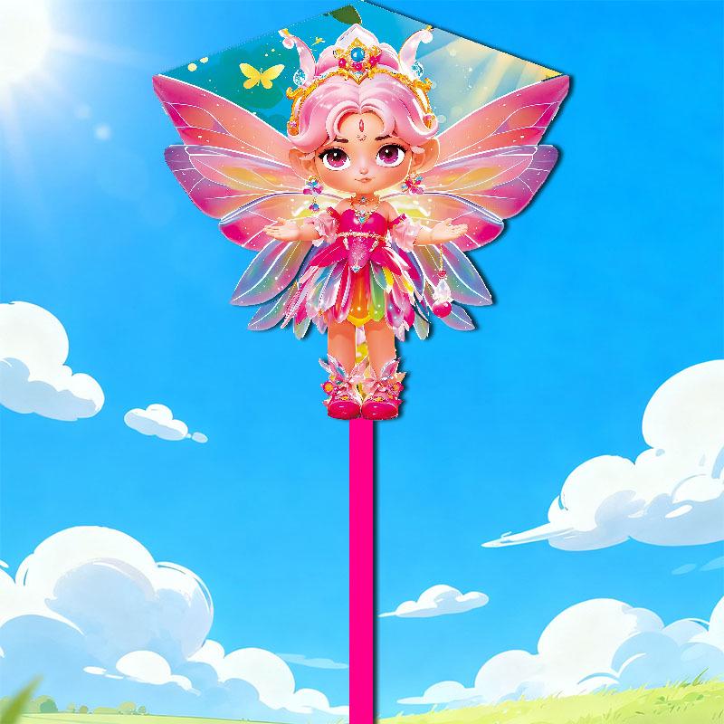 Children s Cartoon Butterfly, Ladybug, Bee, and Elf Animal Kites