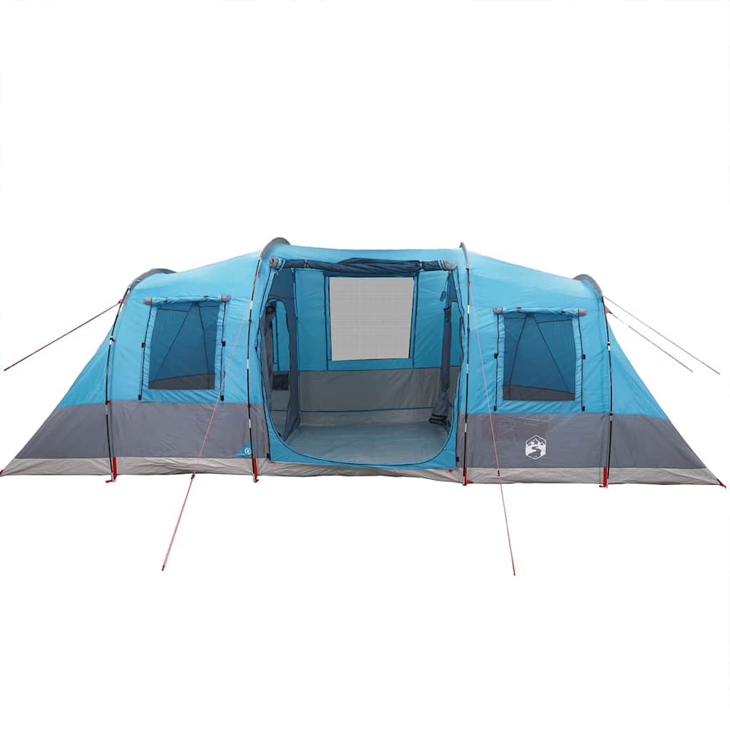 Vidaxl Tenda da Campeggio, a Tunnel, 4 Persone, Blu, Impermeabile