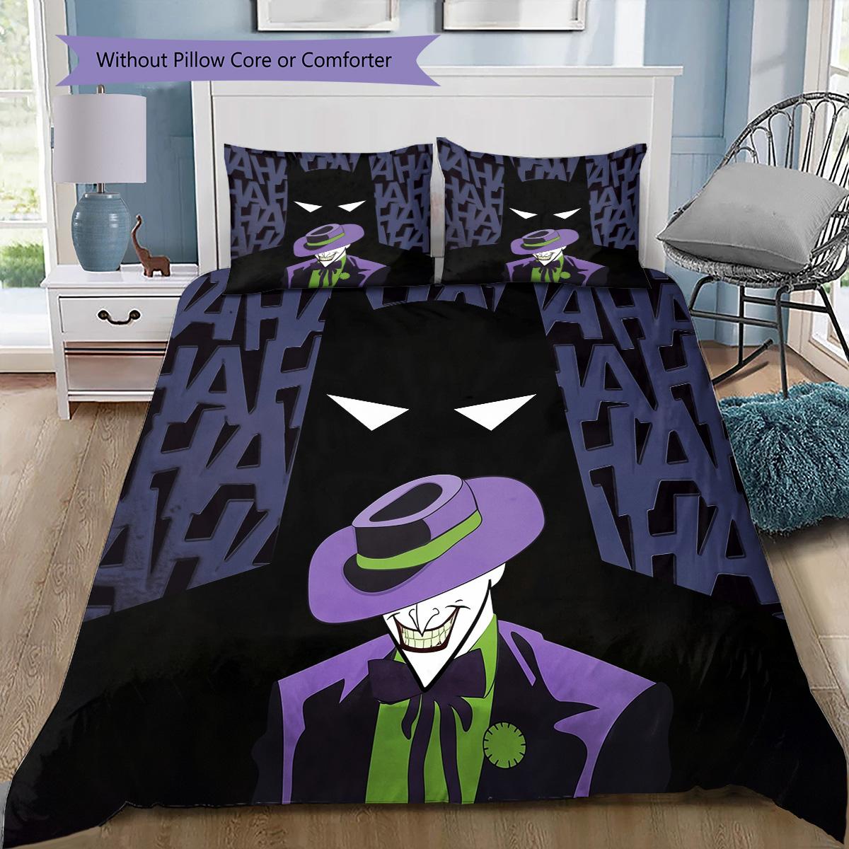 

Batman Joker Bedding Set, 1 Duvet Cover & 2 Pillowcases, Cozy Home Use, Perfect Gift 135x200cm