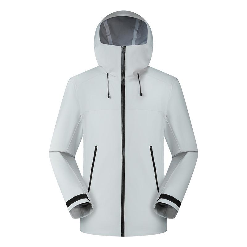 

Outdoor Windproof Waterproof Color Block Hiking Jacket 2025: Breathable, Thin, Couple Style, Stormproof Shell. Double Extra Large