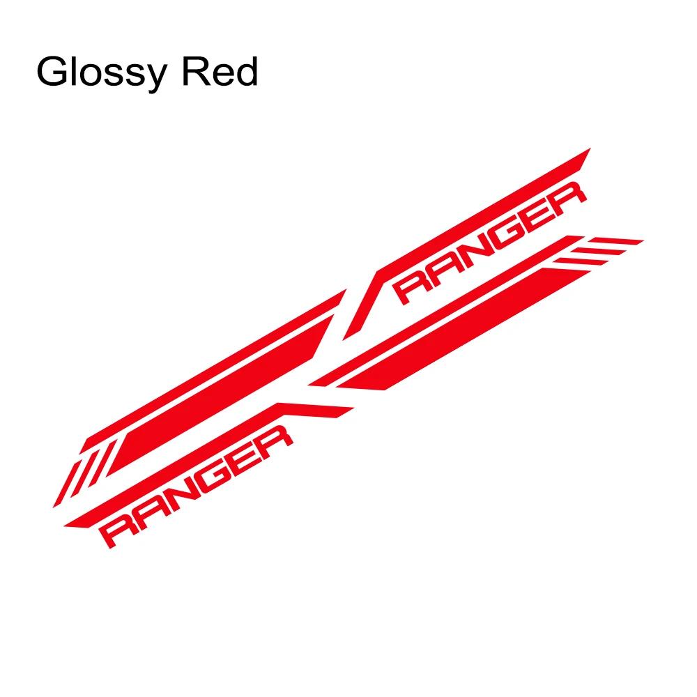 Pickup Side Sticker For Ford Ranger Raptor T6 XLT T8 T7 Car Stripes Style Decor Decal Truck Vinyl Cover Auto Tuning Accessories