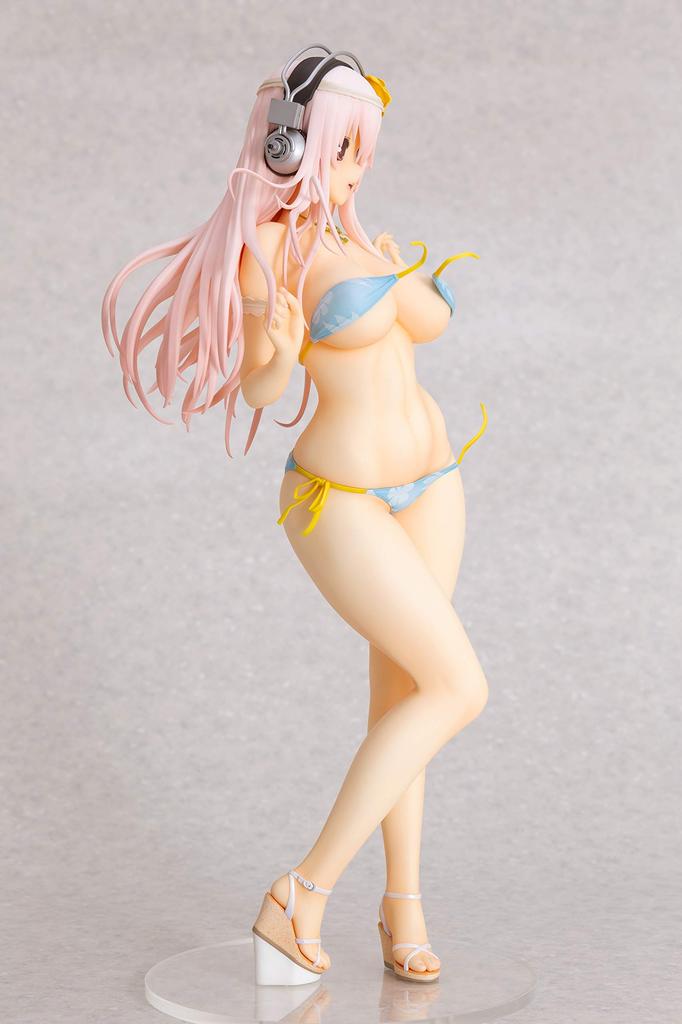 Orchid Seed Super Sonico Summer Vacation Scale PVC Complete Figure Resale PVC285 Ver. 1/4.5 Pre-painted