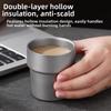 Double Wall Titanium Alloy Cup Lightweight Outdoor Drinking Cup  Home or Outdoor