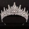 Hair Jewelry Baroque Crystal Crowns Shiny Ornament Princess Crown Rhinestone Diadem  Wedding