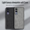 EUCAGR Hülle Für Vivo V70 FE V70FE Schafsleder PU-Leder Rückseitenschutz Anti-Drop Hülle Für Vivo V70 Elite Schutz Funda