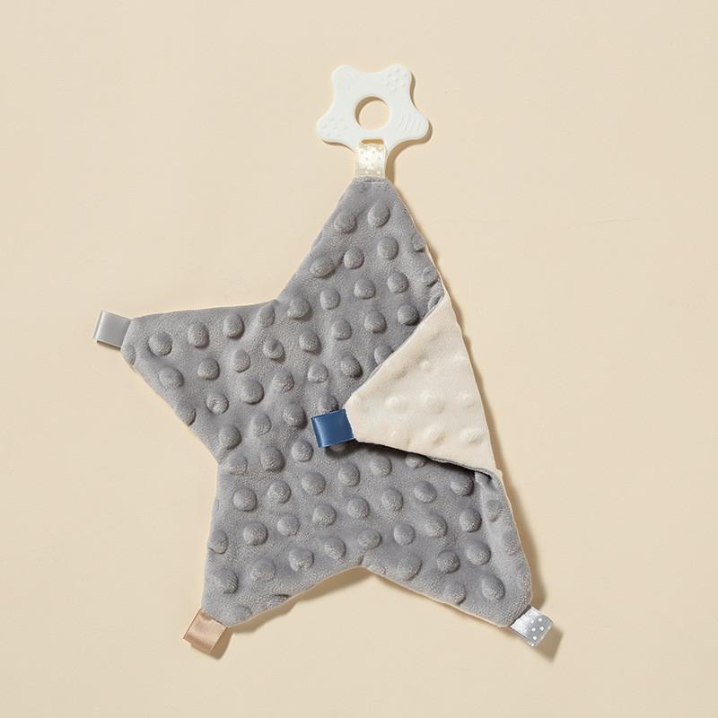 Coperta Morbida Rassicurante per Bambini a Forma di Stella con Presa Mordicchiabile per Aiutare il Sonno