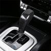 2x Real Hard Carbon Fiber Car Central Gear Shift Knob Cover For Cayenne 05 06 07