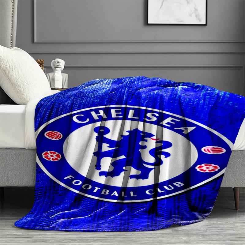 Chelsea F.C Print Blanket - Soft & Comfortable, for Bedroom, Travel, Sofa, Home Decoration - Birthday Christmas Gift for Friend