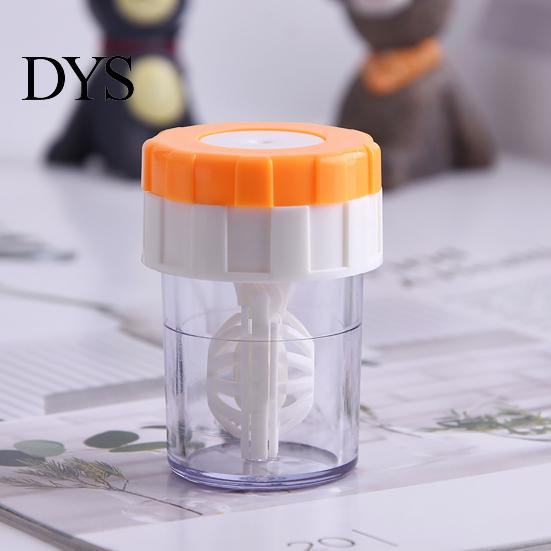 Contact Lenses Cleaner Case Washer Portable Rotating Cleaning Plastic Manual Holder Container for Travel Tool