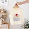 Girls' Cute Knit Vest - Round Neck, Spring/Autumn Versatile Top