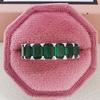 Luxury Zircon Gem Diamond Band Ring with Niche Appeal