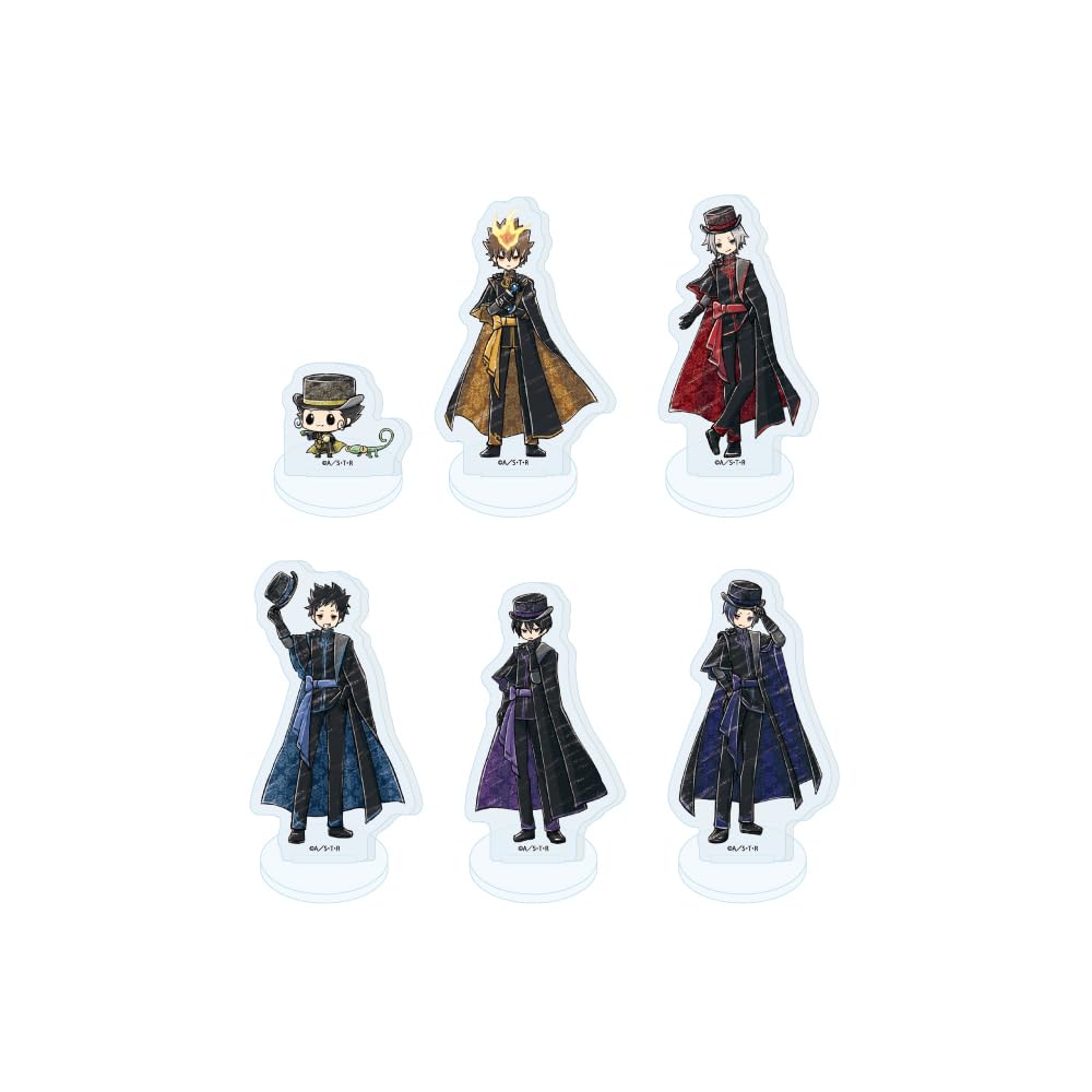 

Katekyo Hitman 24 Gothic Art Acrylic Petit Stand Complete Set of Reborn! ver. [Graff Illustration] (Box 6)