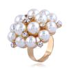 European and American Fashion Adjustable Pearl Ring - Popular Open Design