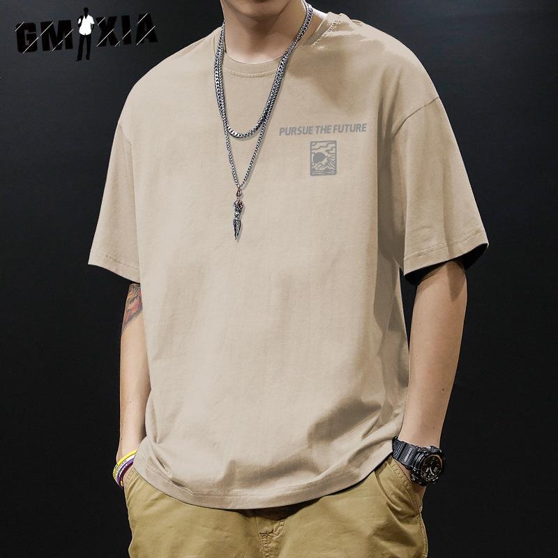 

GMXIA Men s Fashion Casual Summer Spring Tops & T-shirts XXXL хакі