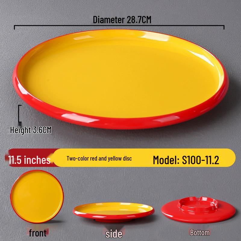 Melamine Nordic Style Cold Dish & Stir-fry Plate for Restaurants and Hotels