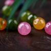 Natural Jade Beads Beautiful Multicolor Beads Handmade Diy Bracelet Necklace Jewelry Handmade Beads Accessories