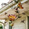 Outdoor Bird Feeder Feeder, with Metal Hook Easy Hanging Design, Iron Bath Accessory Construction Rustic Garden Decoration, Durable