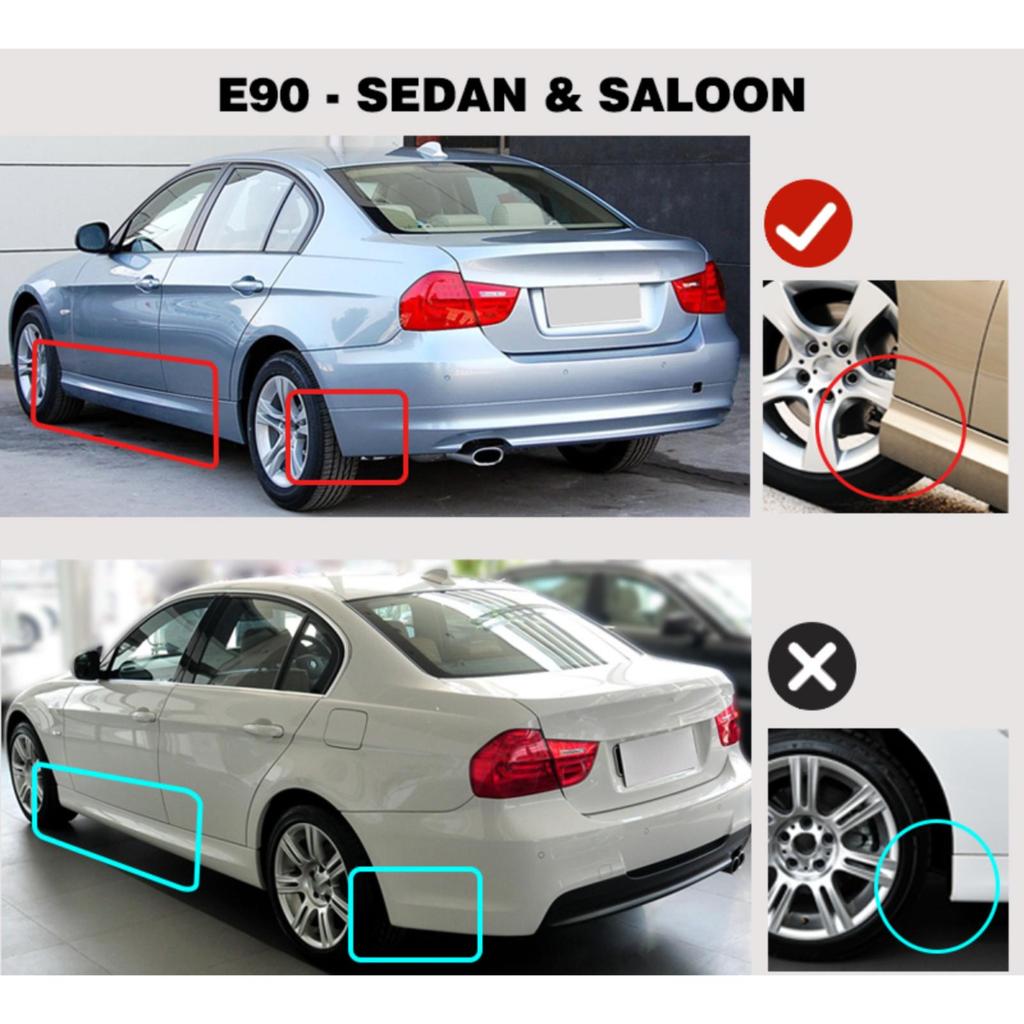 4PCS Car Mud flaps Splash Guards Mudguards Car Mud Flaps Compatible with BMW 3 Series E90 E91 2007 2008 2009 2010 2011 2012