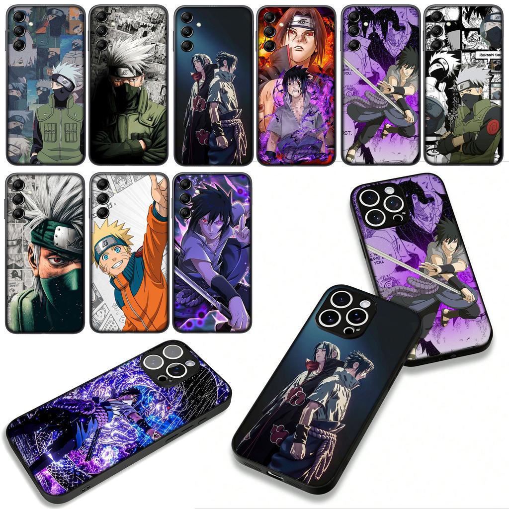 Kakashi Narutos Itachi Uchiha Sasuke Cover Phone Case for Apple iPhone 16 15 14 Plus 13 12 Mini 17 Pro Max + ProMax 16E Air