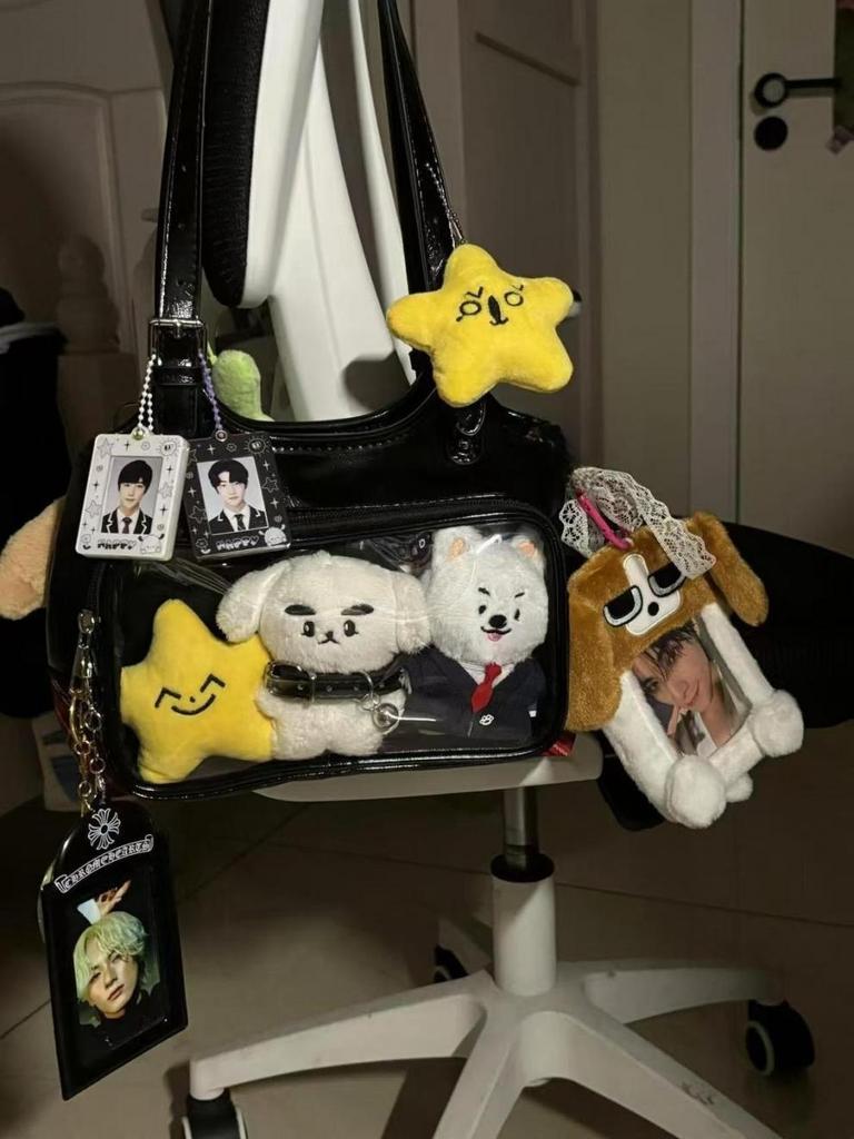 Versatile Japanese Itabag: Large Capacity Casual Fandom Bag with Button Closure