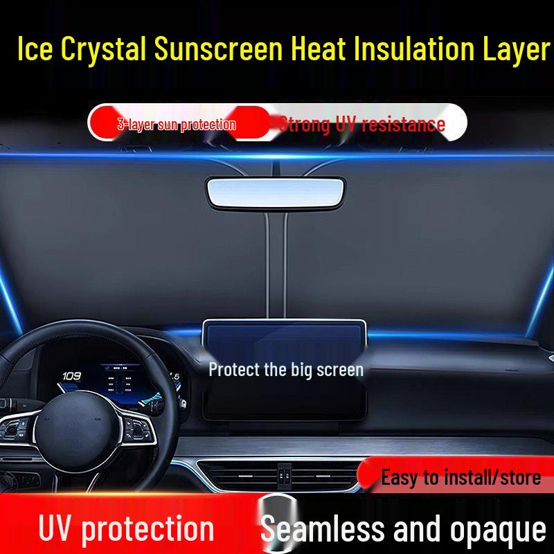 Car Windshield Sunshade Umbrella - Heat Insulation and UV Protection