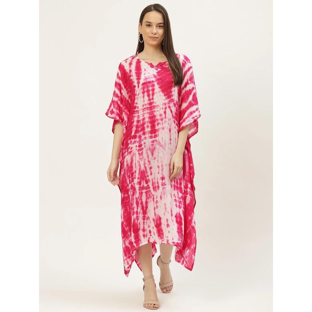 Women Viscose Rayon Ethnic Kaftan Dress Indian Designer Party Wear Kimono Kaftan