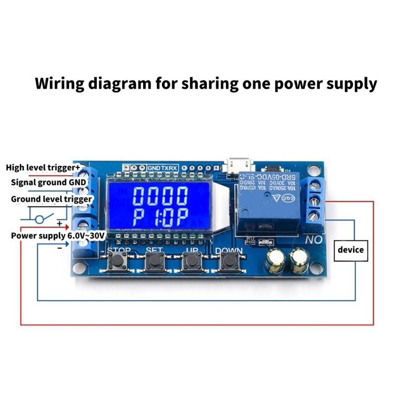 Intelligent 30V Display Timers Relays Module Power Supply for Practical Time Control and Infinites Delay Solution
