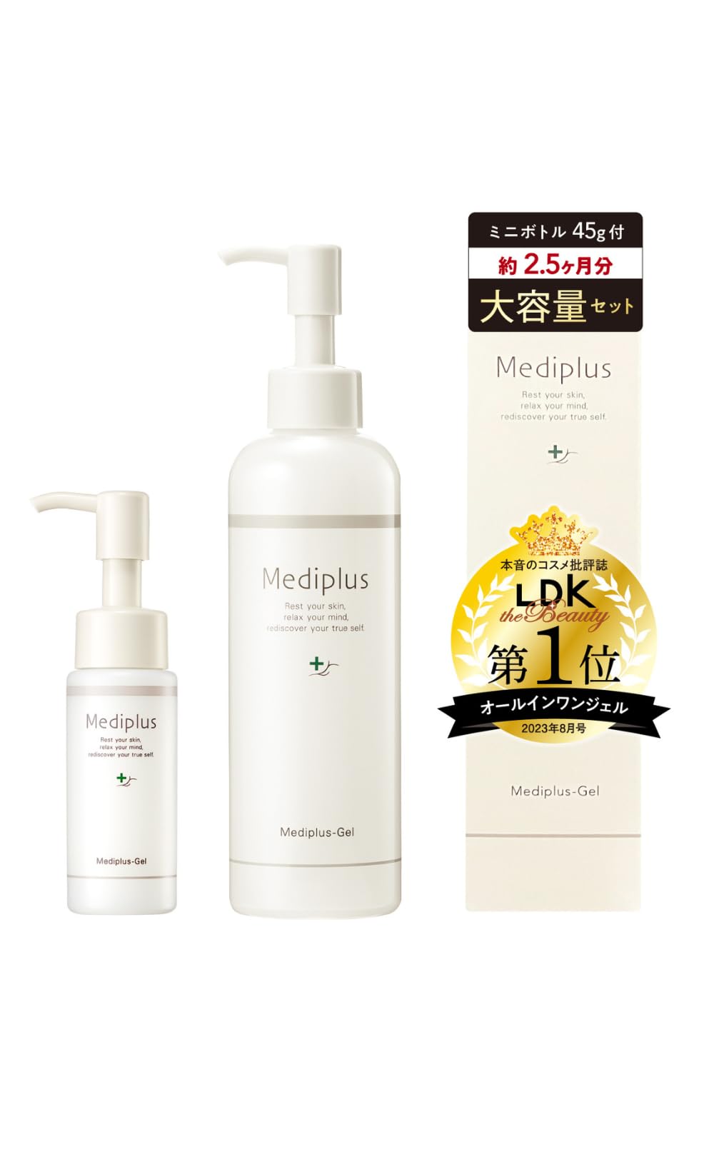 

Mediplus Gel 225g Large Capacity Set (Approx. 2.5 Months) Ceramide All-in-One Gel, Long-Lasting Moisturizing, Dryness Prevention, Fragrance-Free,