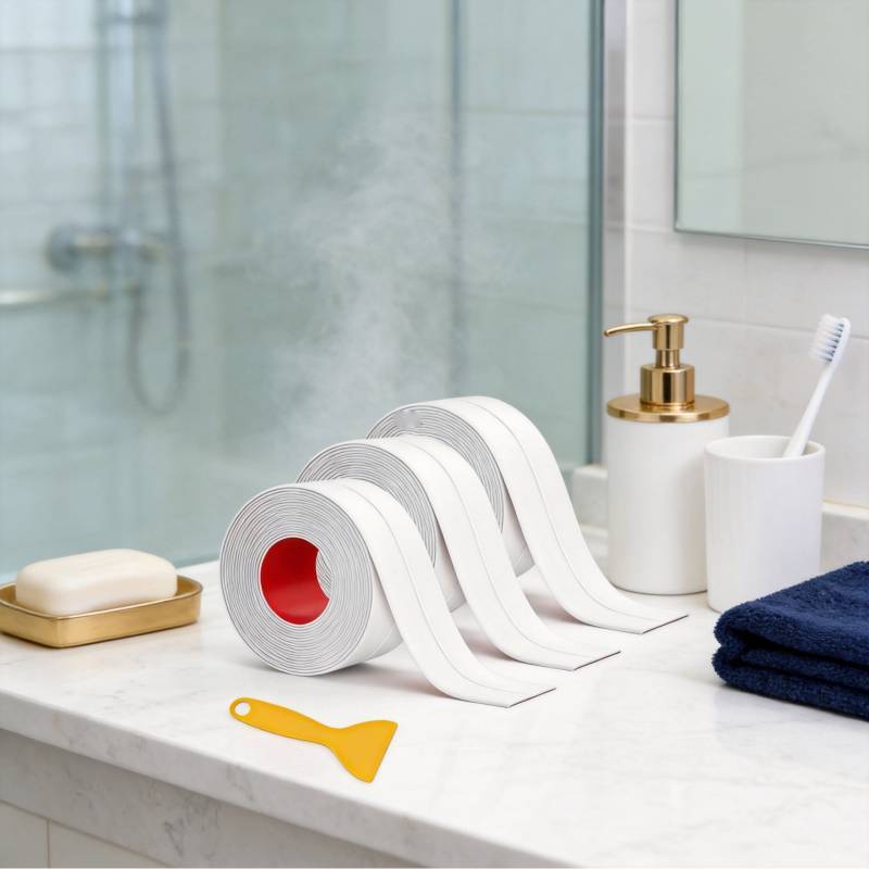 Pvc Waterproof Sealing Tape For Kitchen And Bathroom Edges With Self Adhesive Decoration